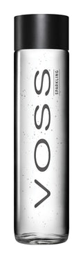 Voss Sparkling Mineral Water — 800 ml Glass