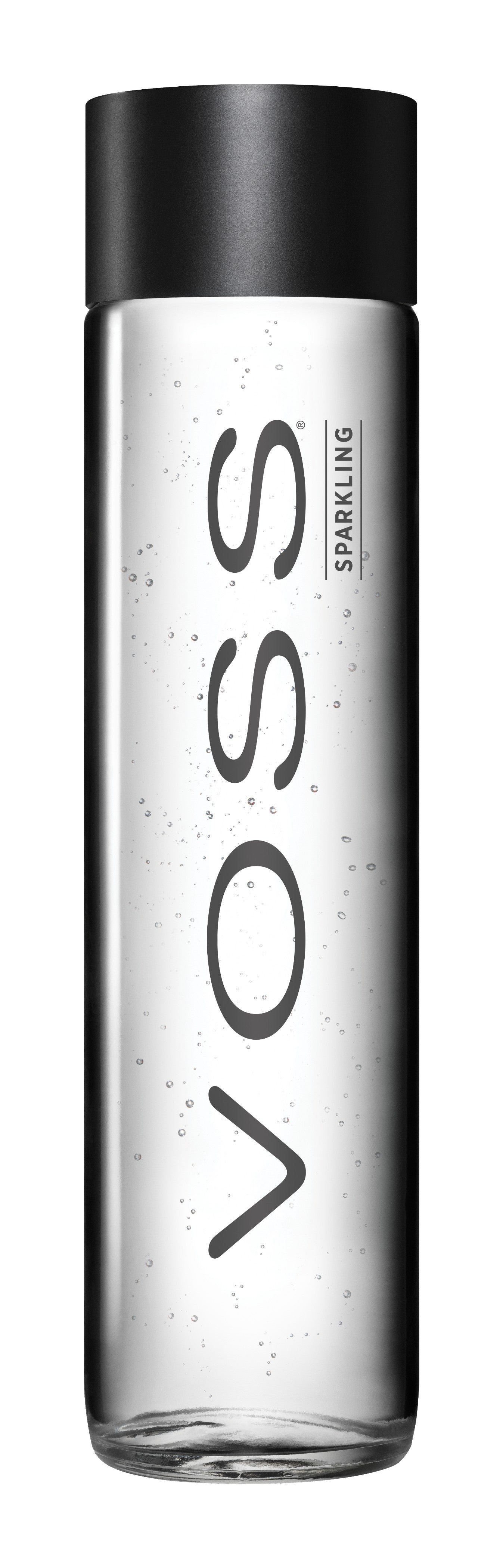 Voss Sparkling Mineral Water — 800 ml Glass