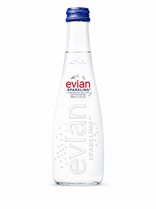 Evian Sparkling Mineral Water 330 ml