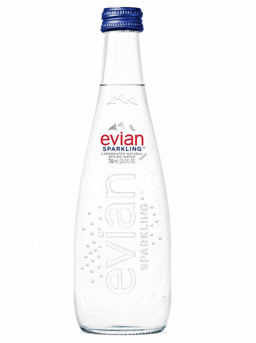 Evian Sparkling Mineral Water 750 ml