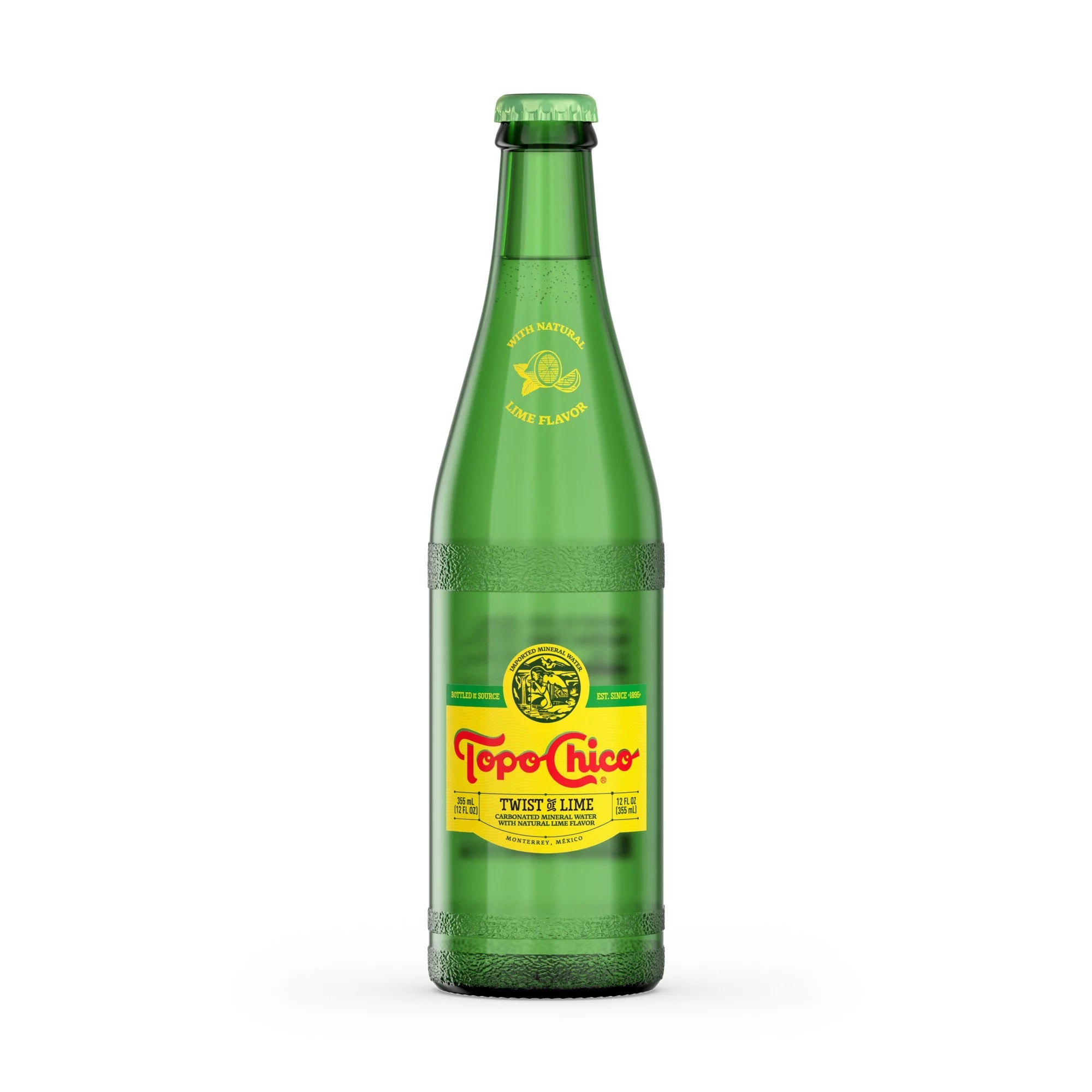 Topo Chico Lime Sparkling Water — 355 ml Glass